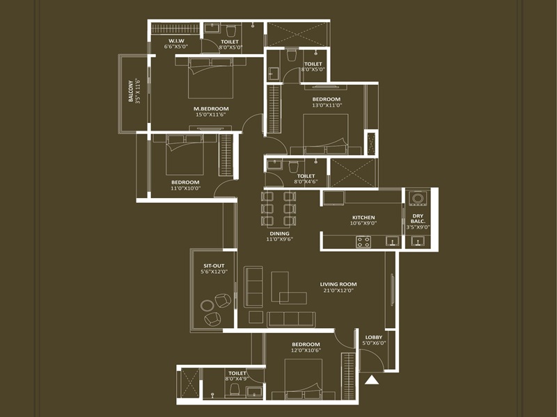 Saheel Luxton Floor Plan
